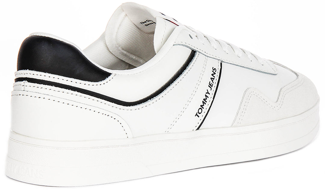 Tommy Hilfiger Greenwich Leather In White Black For Men