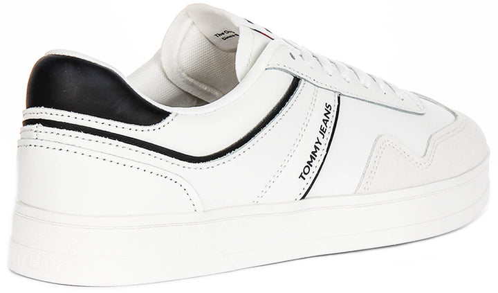 Tommy Hilfiger Greenwich Leather In White Black For Men