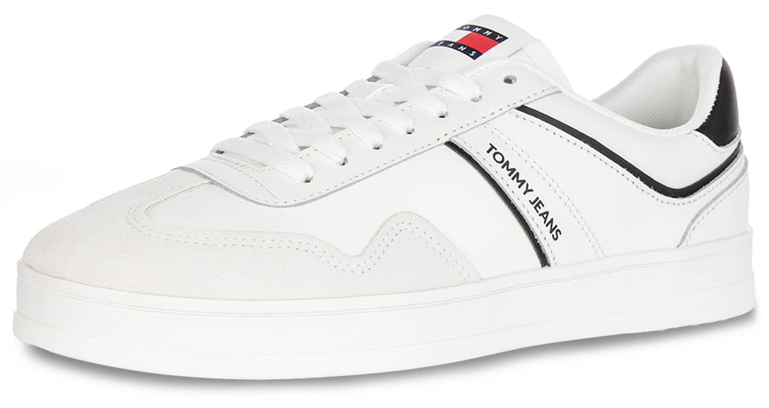 Tommy Hilfiger Greenwich Leather In White Black For Men