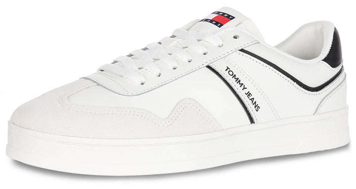 Tommy Hilfiger Greenwich Leather In White Black For Men