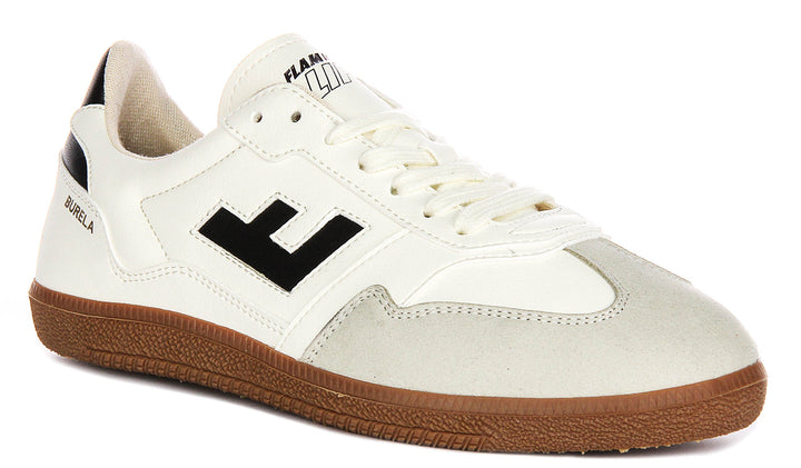 Flamingos Life Burela Slim In White Black Sneakers