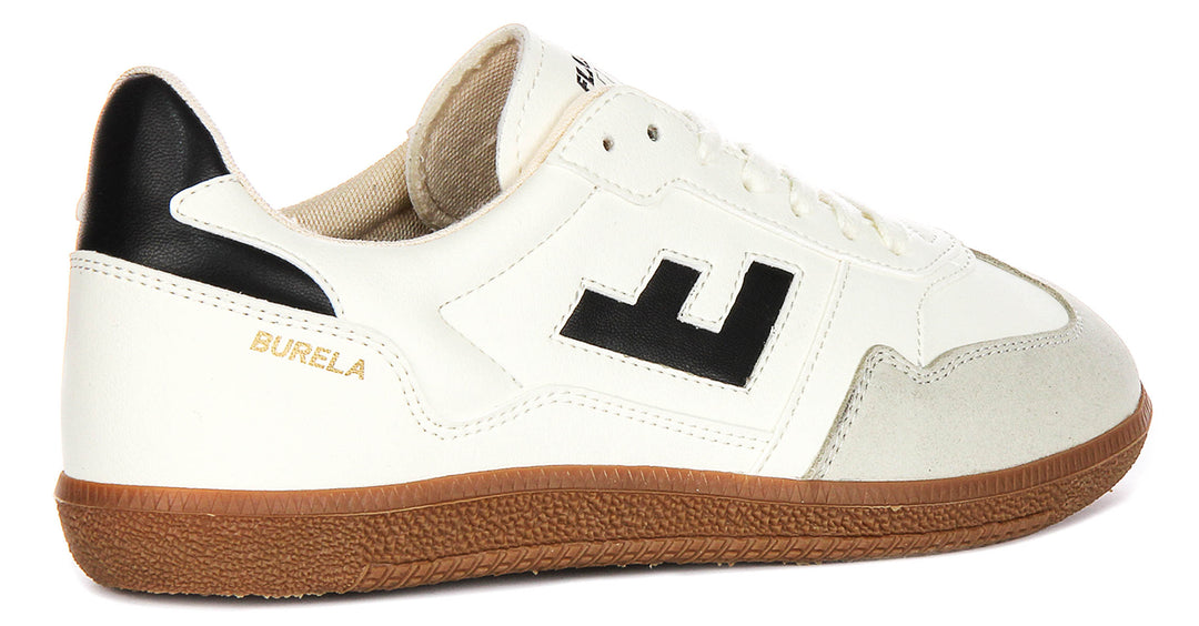 Flamingos Life Burela Slim In White Black Sneakers