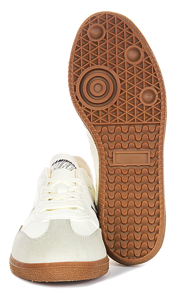 Flamingos Life Burela Slim In White Black Sneakers