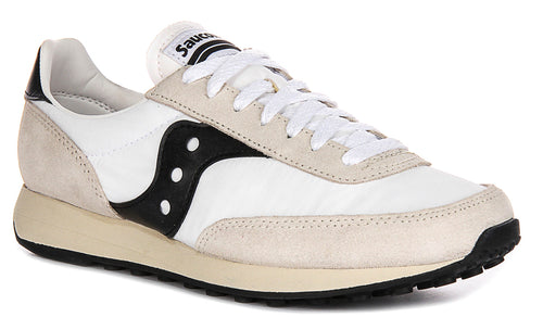 Saucony Trainer 80 In White Black For Unisex