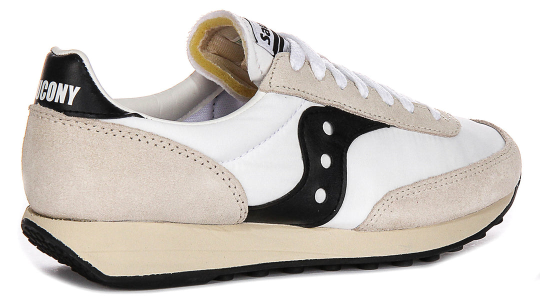Saucony Trainer 80 In White Black For Unisex