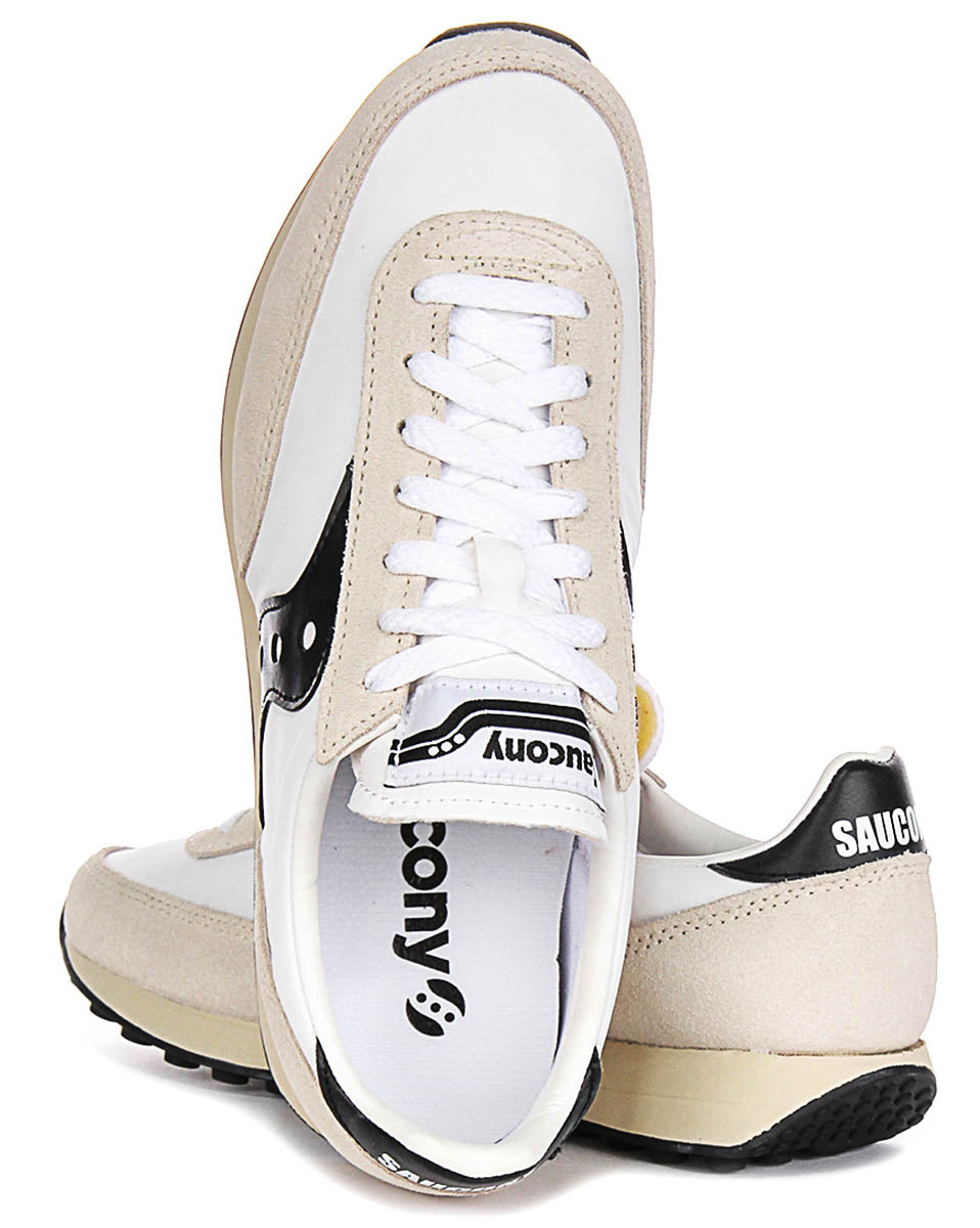 Saucony Trainer 80 In White Black For Unisex