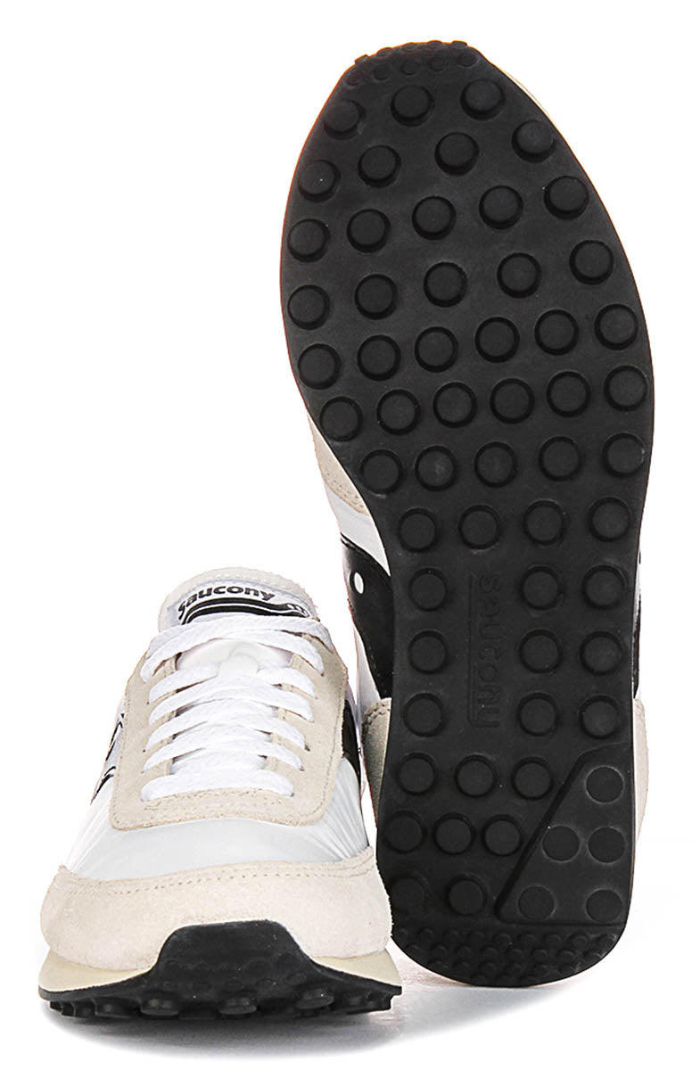 Saucony Trainer 80 In White Black For Unisex