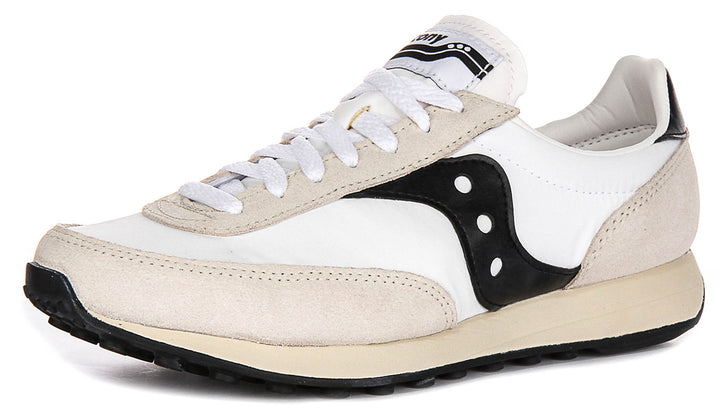 Saucony Trainer 80 In White Black For Unisex