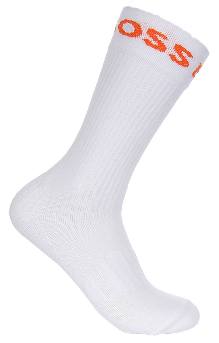 Boss 2 Pair RS Sport Sock In White and Black