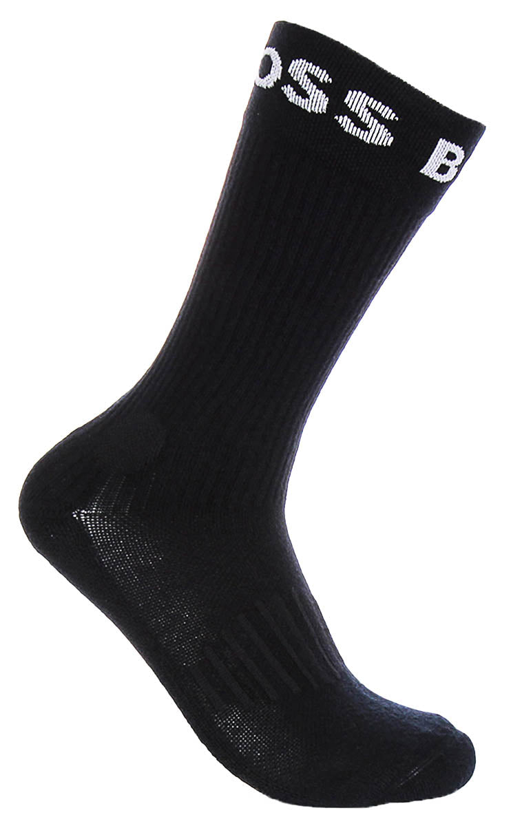 Boss 2 Pair RS Sport Sock In White and Black