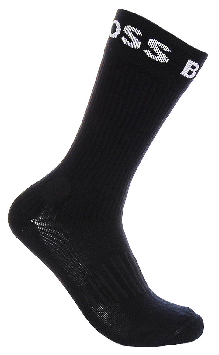 Boss 2 Pair RS Sport Sock In White and Black