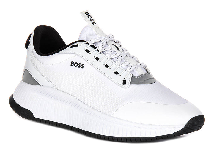 Boss Ttnm Evo Runn In White Black For Men