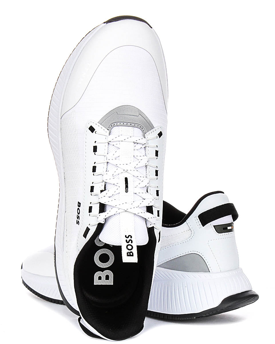 Boss Ttnm Evo Runn In White Black For Men