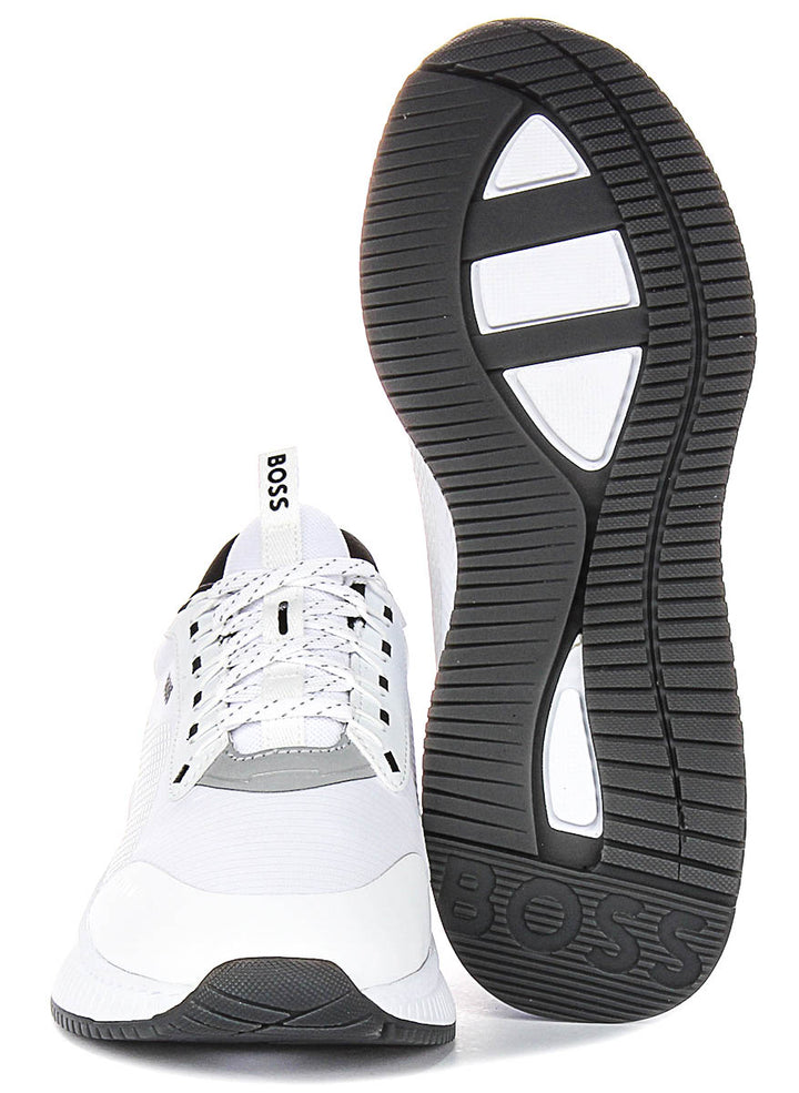Boss Ttnm Evo Runn In White Black For Men