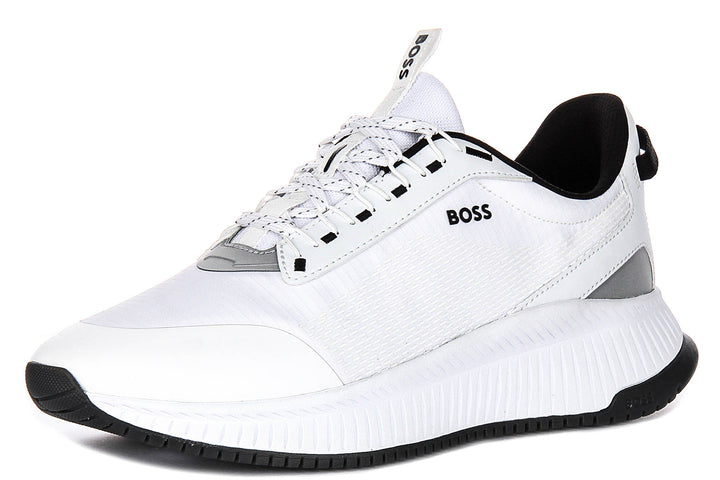 Boss Ttnm Evo Runn In White Black For Men
