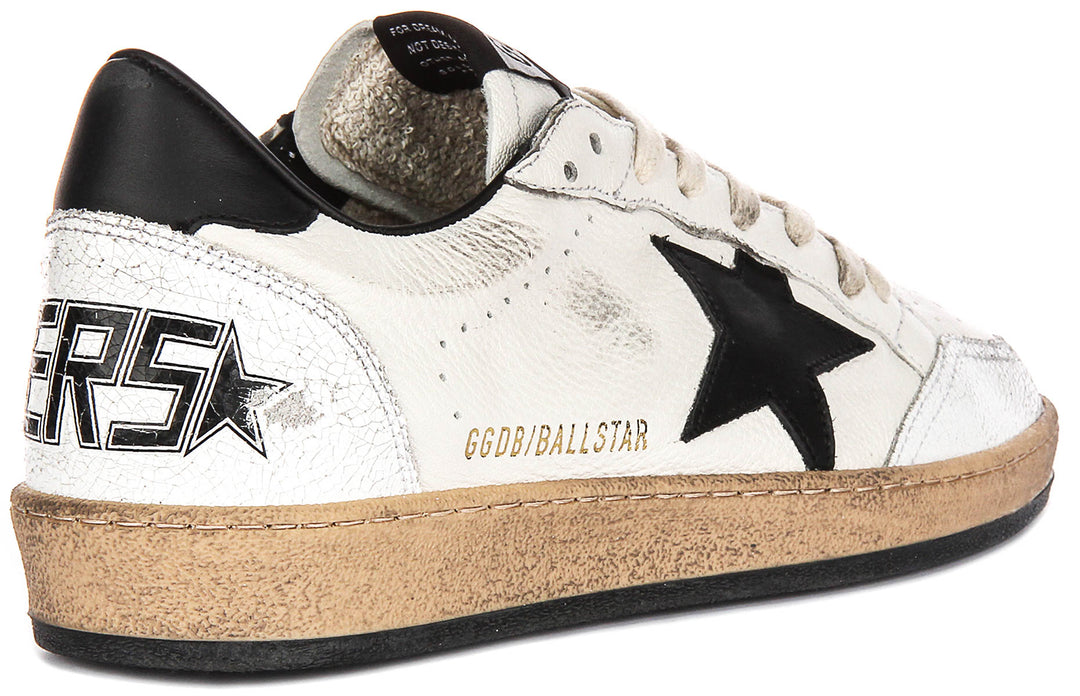 Golden Goose Ball Star In White Black for Men