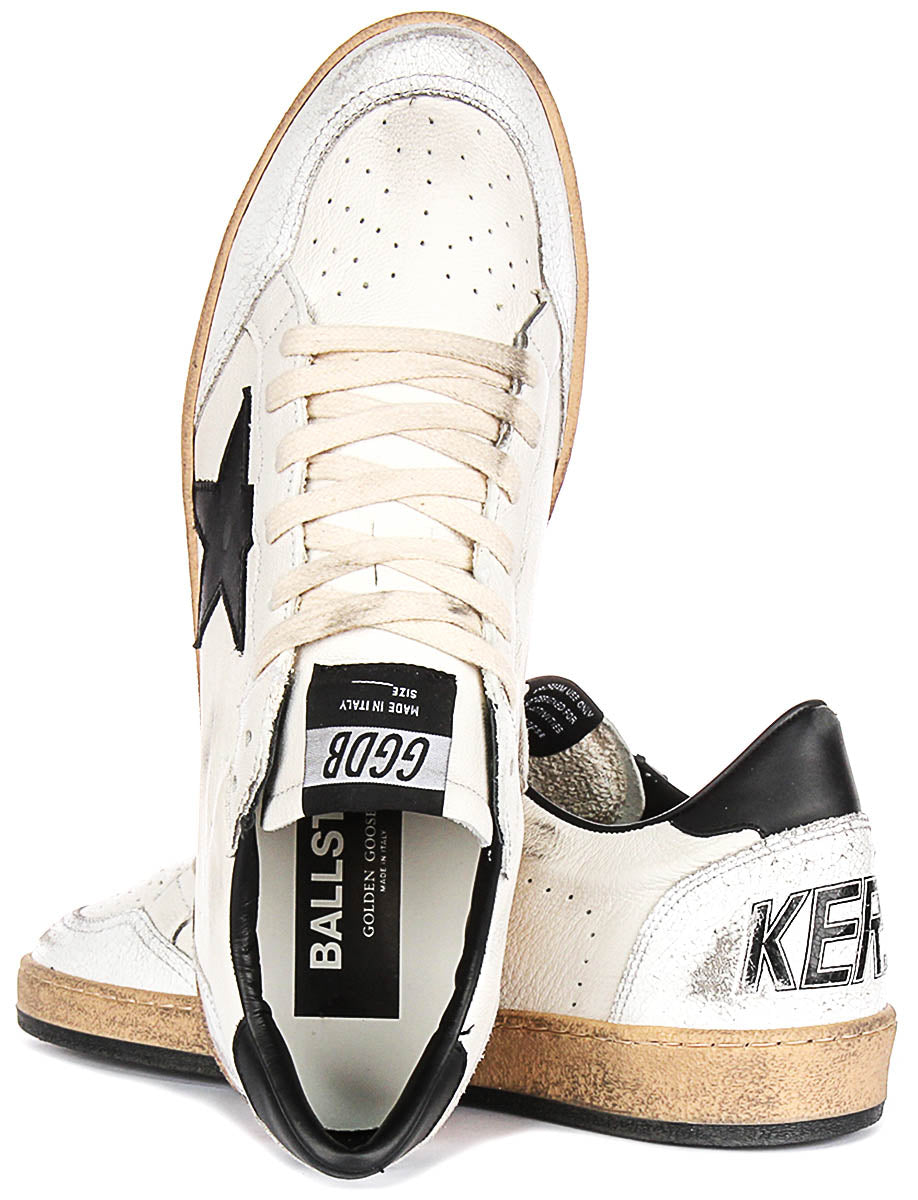 Golden Goose Ball Star In White Black for Men