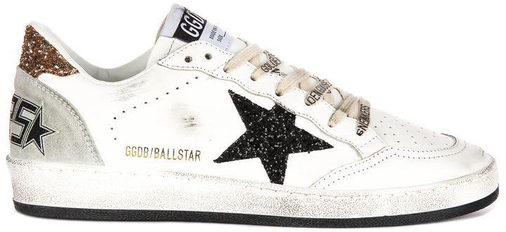 Golden Goose Ball Star In White Black for Women