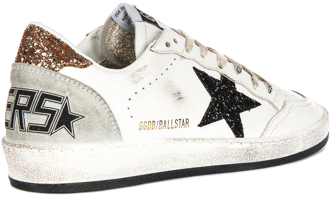 Golden Goose Ball Star In White Black for Women