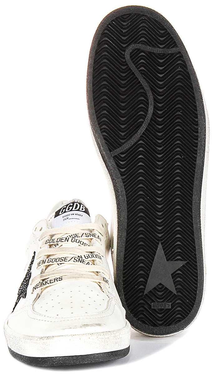 Golden Goose Ball Star In White Black for Women