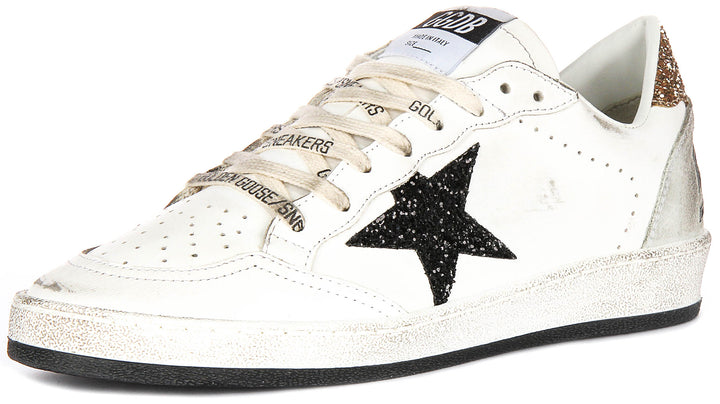 Golden Goose Ball Star In White Black for Women