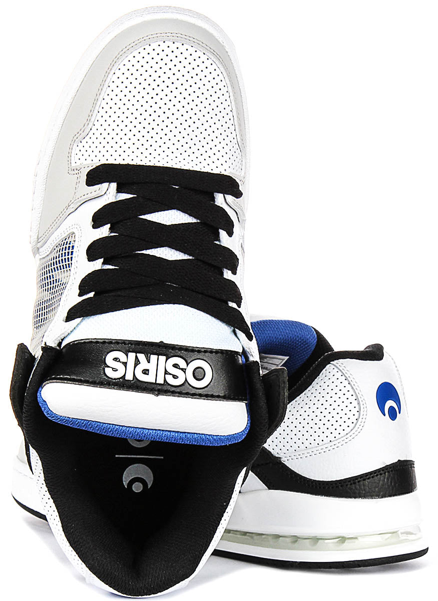 Osiris Pixel In White Black For Men