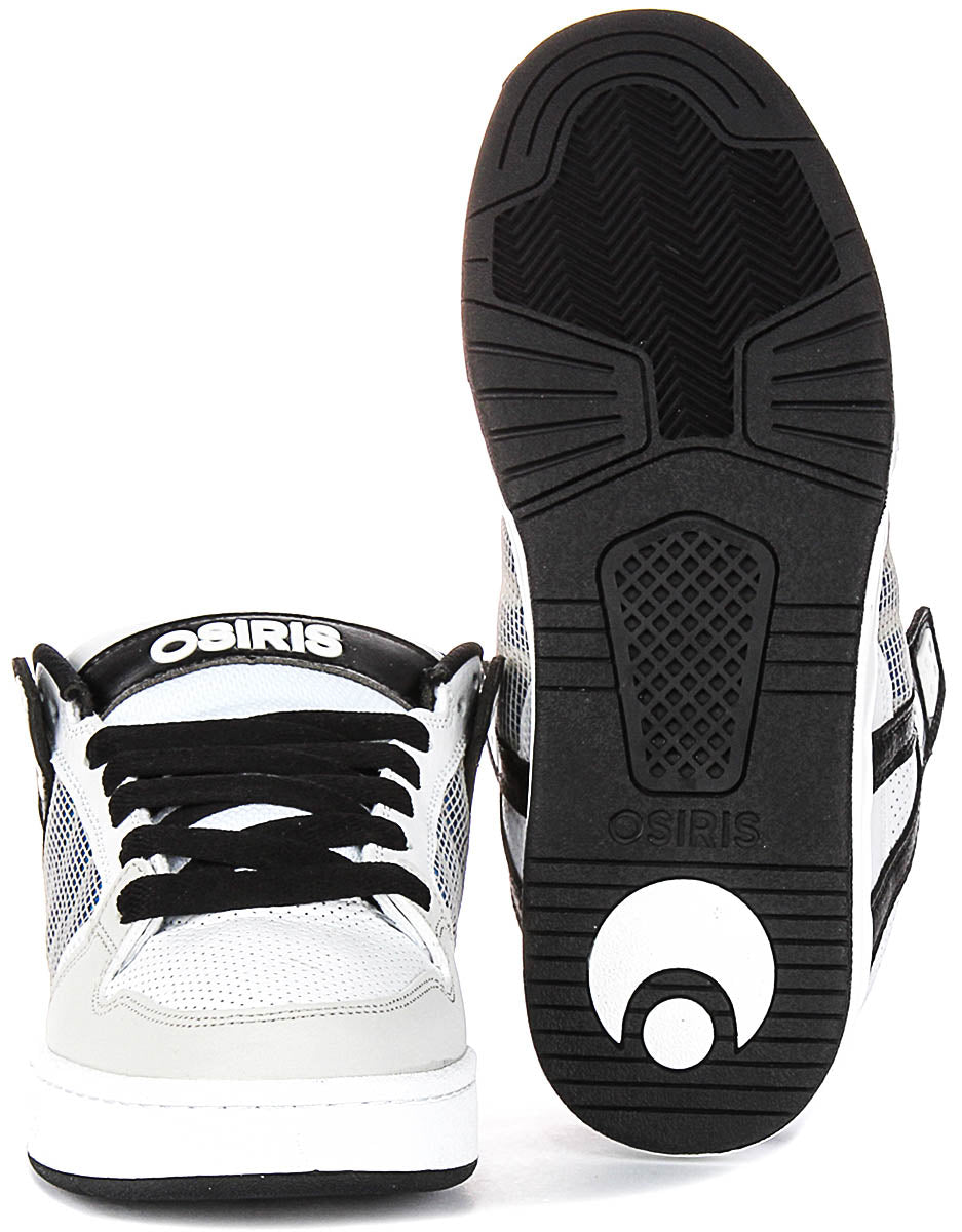Osiris Pixel In White Black For Men