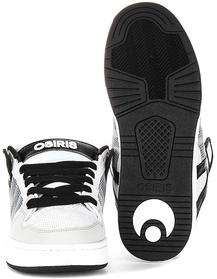 Osiris Pixel In White Black For Men