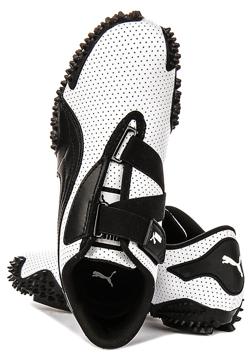 Puma Mostro Perf In White Black