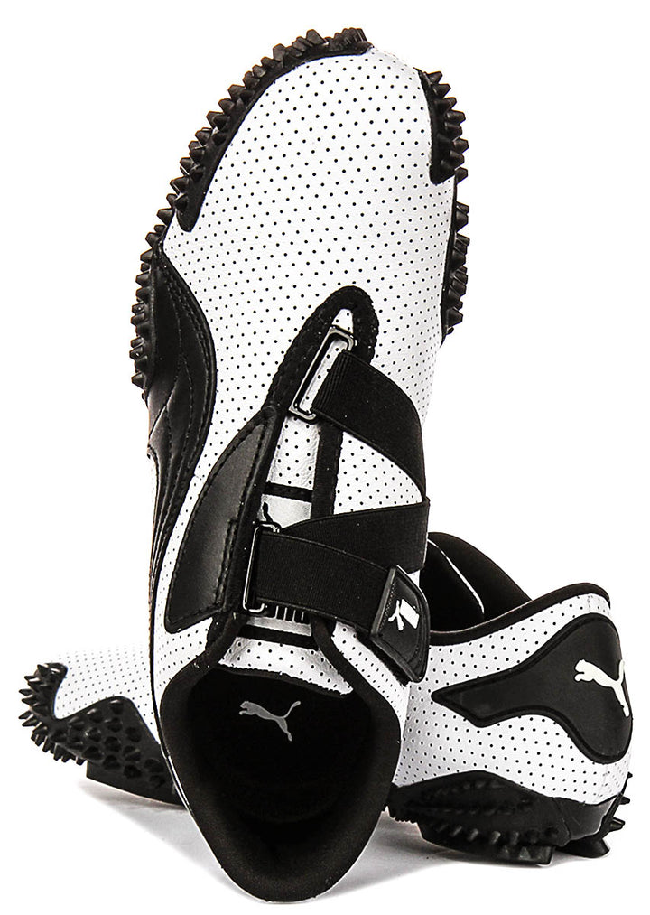 Puma Mostro Perf In White Black