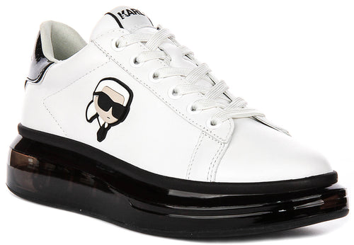Karl Lagerfeld Kapri Kushion In White Black For Women