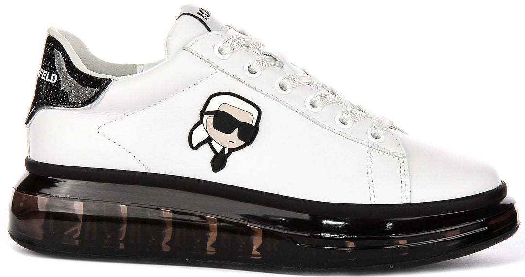 Karl Lagerfeld Kapri Kushion In White Black For Women