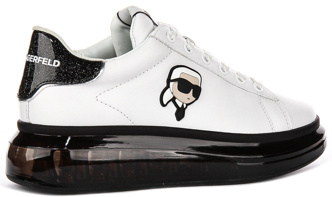 Karl Lagerfeld Kapri Kushion In White Black For Women