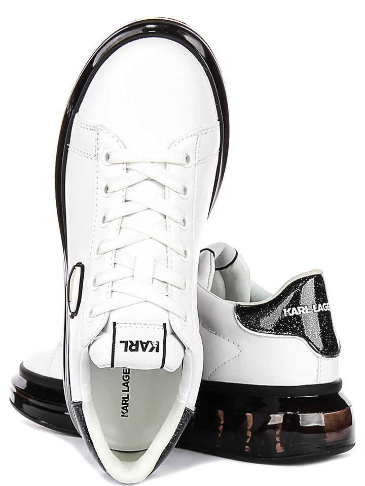 Karl Lagerfeld Kapri Kushion In White Black For Women