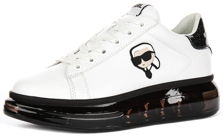 Karl Lagerfeld Kapri Kushion In White Black For Women