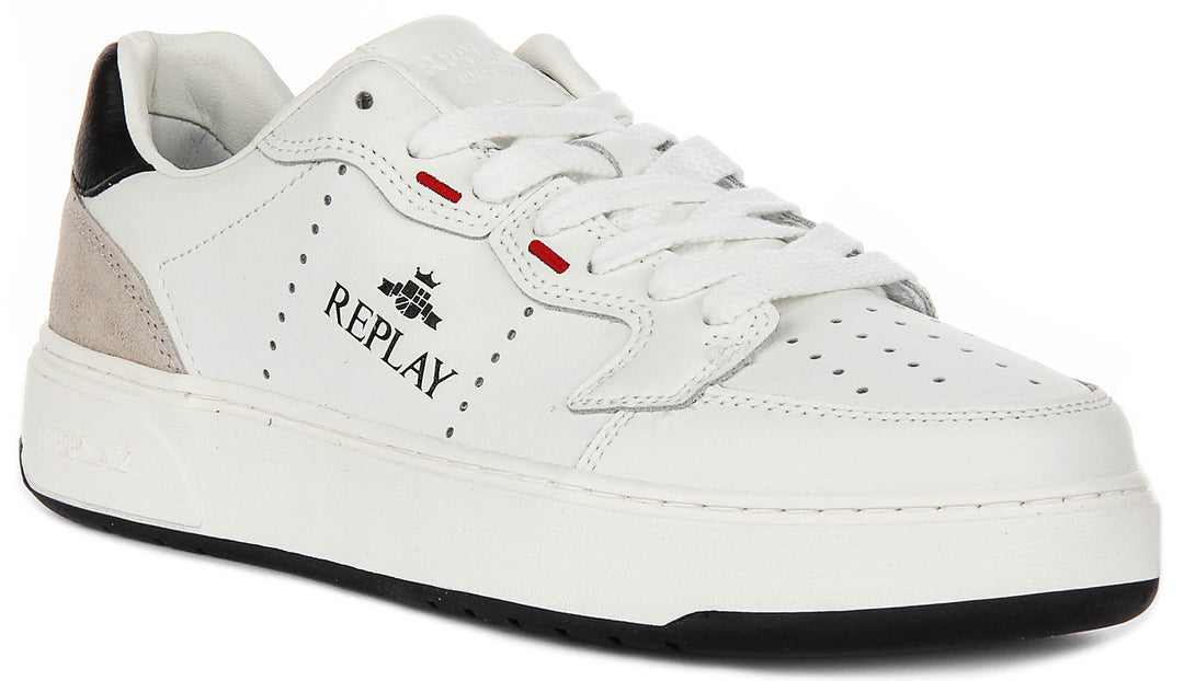 Replay Kai Action In White Black For Men