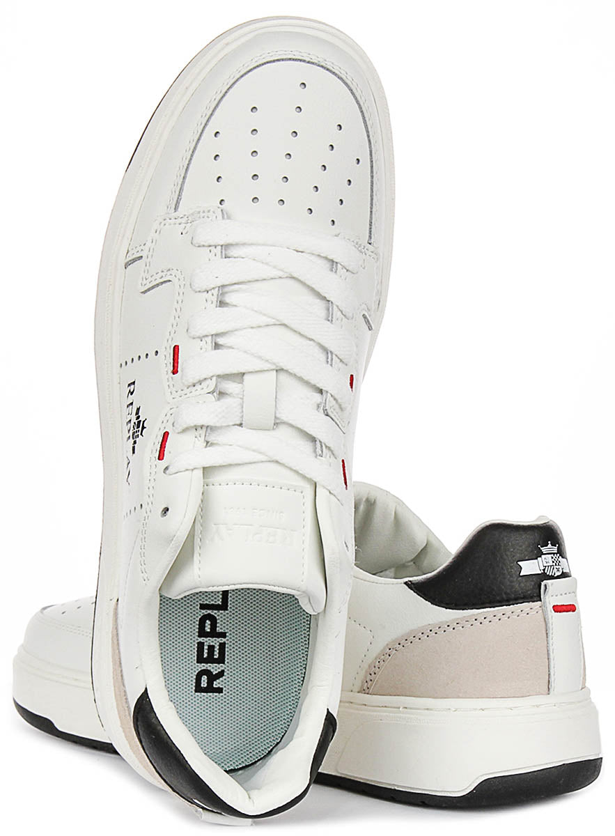 Replay Kai Action In White Black For Men