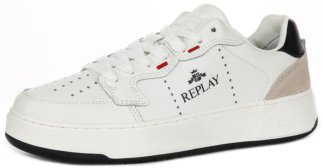 Replay Kai Action In White Black For Men