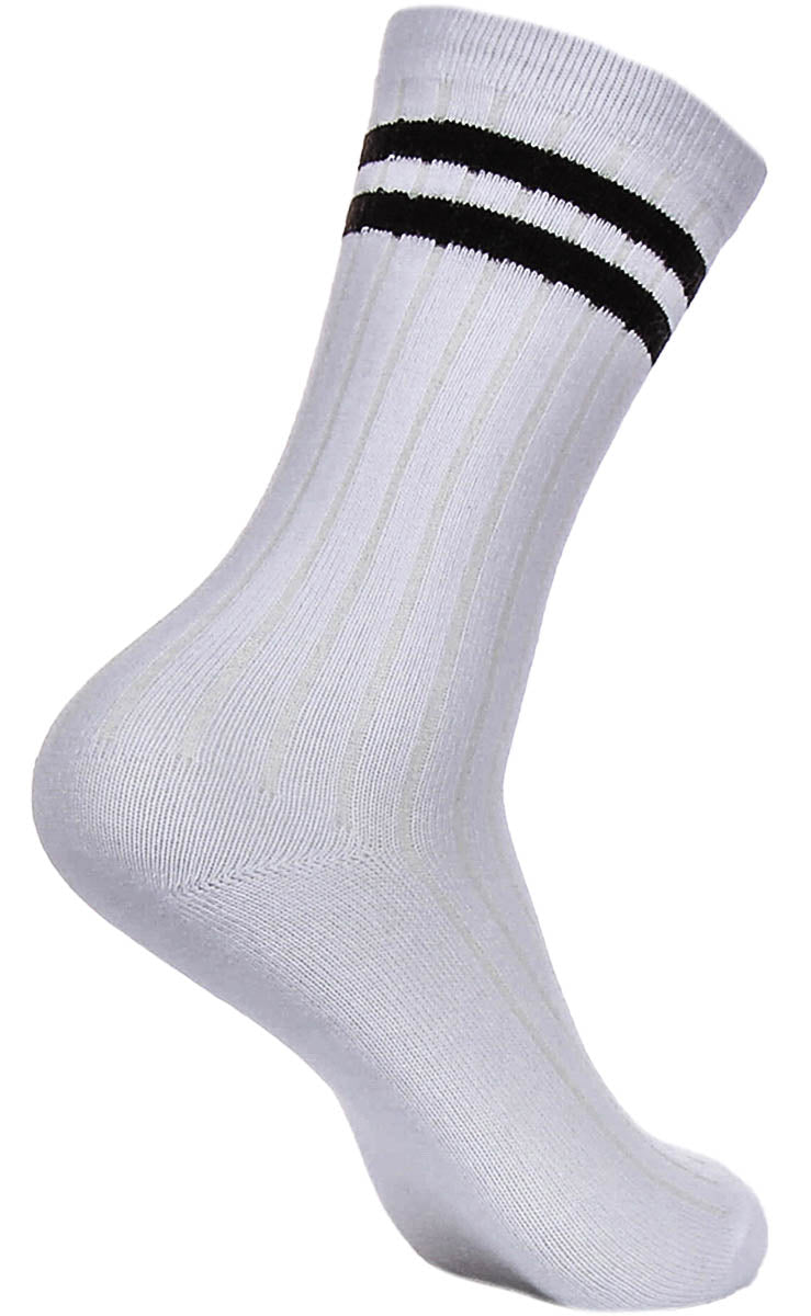 Justinreess England 2P Stripe W In White Black For Women