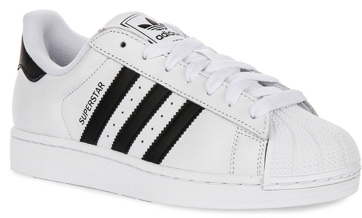 Adidas Superstar II In White Black