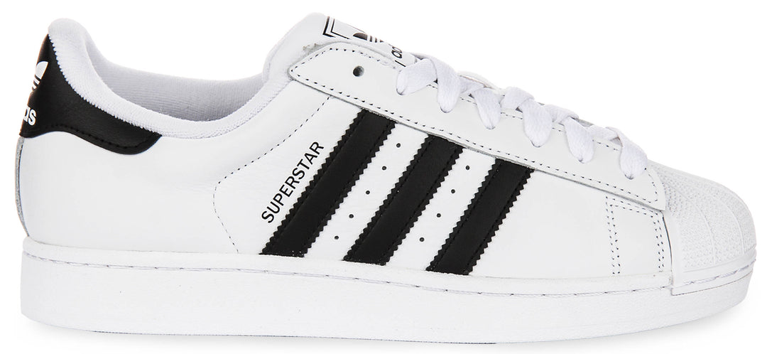 Adidas Superstar II In White Black