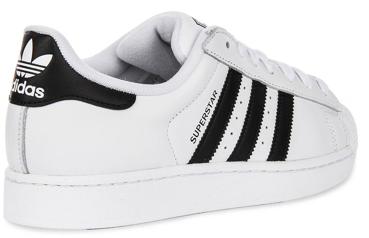 Adidas Superstar II In White Black
