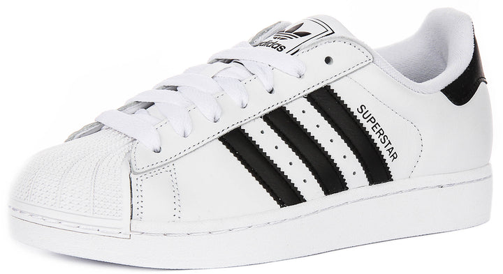 Adidas Superstar II In White Black