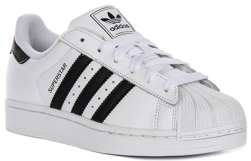 Adidas Superstar II In White Black For Youth