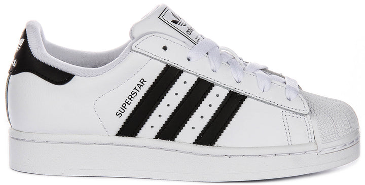 Adidas Superstar II In White Black For Youth