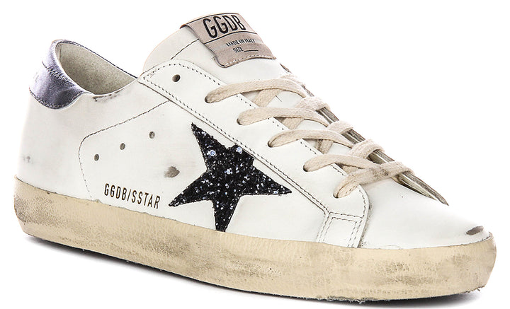 Golden Goose Super Star In White Black For Women