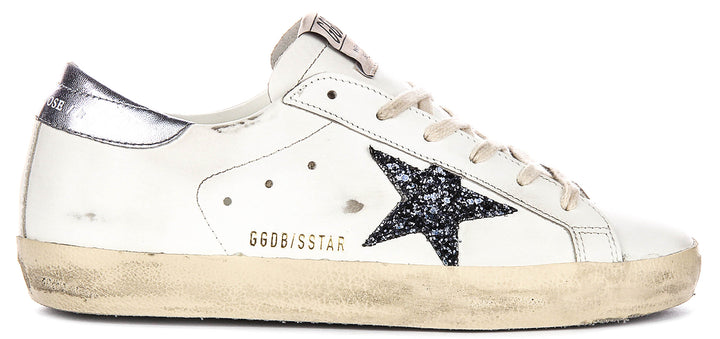 Golden Goose Super Star In White Black For Women