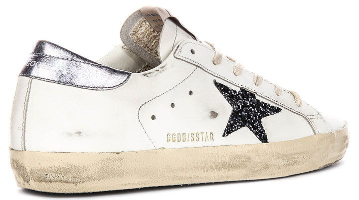 Golden Goose Super Star In White Black For Women