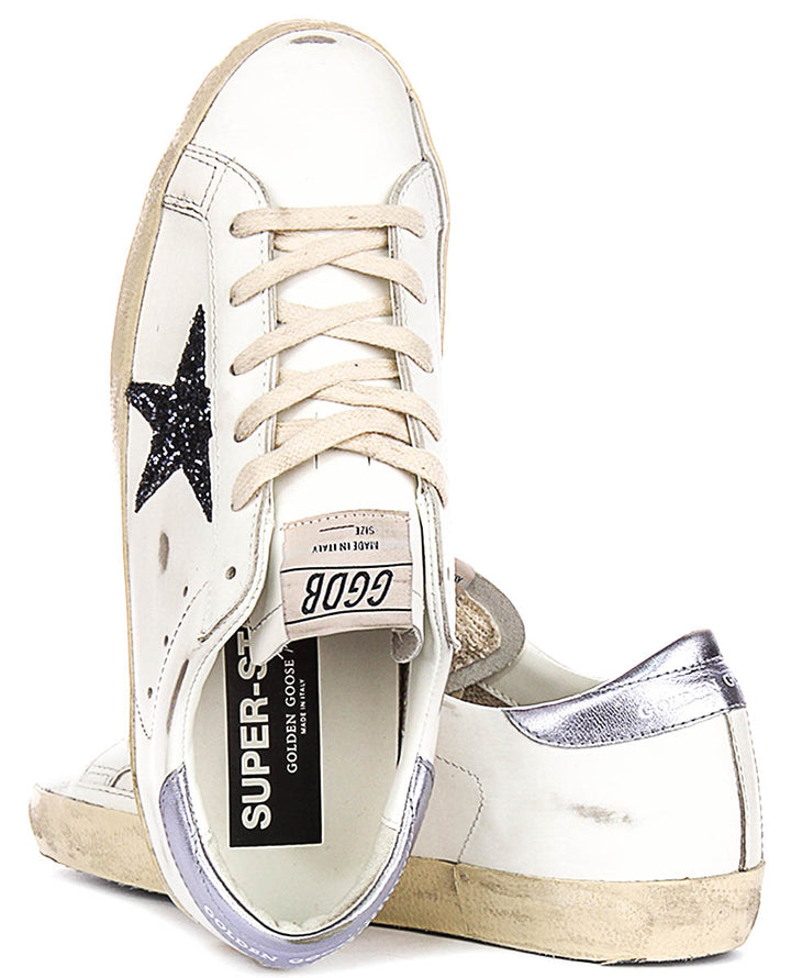 Golden Goose Super Star In White Black For Women