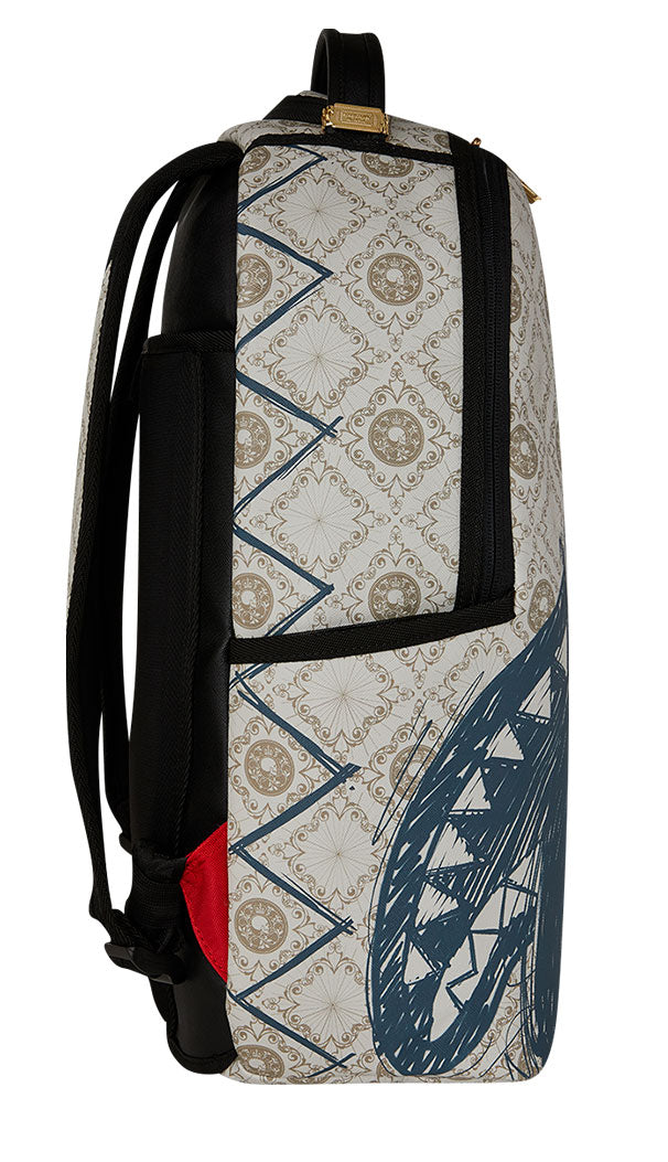 Sprayground John Wick Sketchy Backpack In White Black